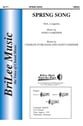 Spring Song SSA choral sheet music cover